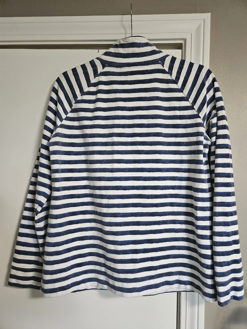 Lilly Pulitzer Navy & White Striped Snap-Button Pullover - Picture 7 of 7